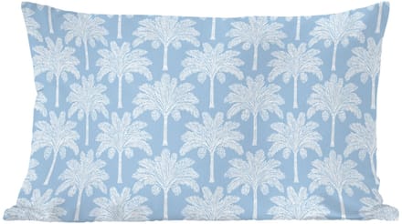 Sierkussens - Kussentjes Woonkamer - 60x40 cm - Palmboom - Modern - Blauw