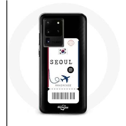 Case voor Samsung Galaxy S20 Ultra Vliegticket Seoul Zuid-Korea