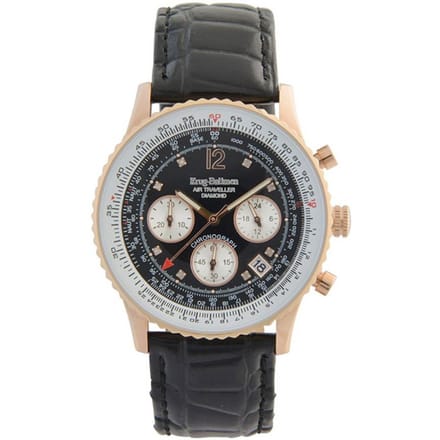 Krug Baumen 400703DS Air Traveller Diamond Heren Horloge 40mm