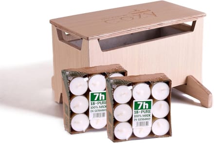 Veilige Theelichtverwarming met 36 Premium Theelichtjes - Spaarset
