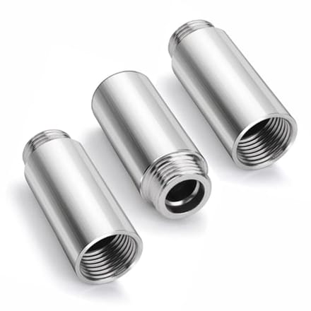 Kraanverlenging 1/2 inch x 80 mm - 3 stuks doucheslang verlengbuis