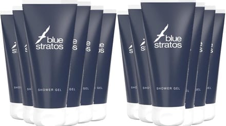 Blue Stratos Douchegel - Voordeelverpakking 12 x 200 ml