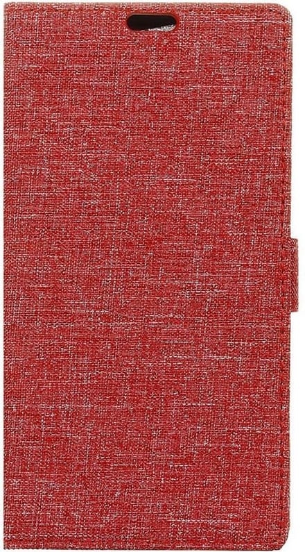 Shop4 - Geschikt voor Samsung Galaxy S9+ Hoesje - Wallet Case Linnen Rood