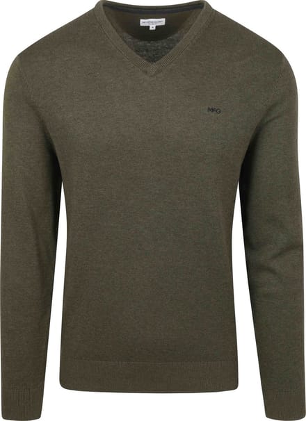 McGregor Trui V-Hals Olijfgroen - Maat S - Heren - Pullovers