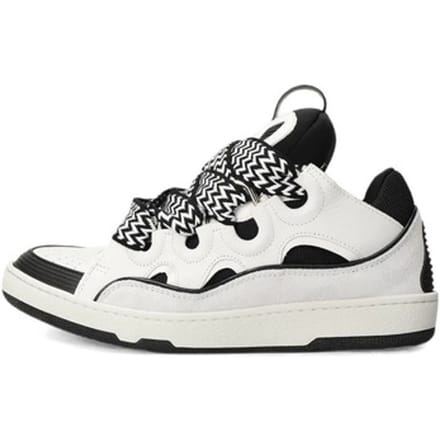 Sneakers Lanvin Curb Leather Sneakers White Black