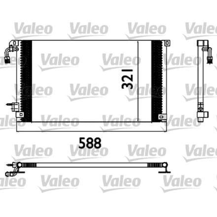 Condensator, airconditioning VALEO 817655