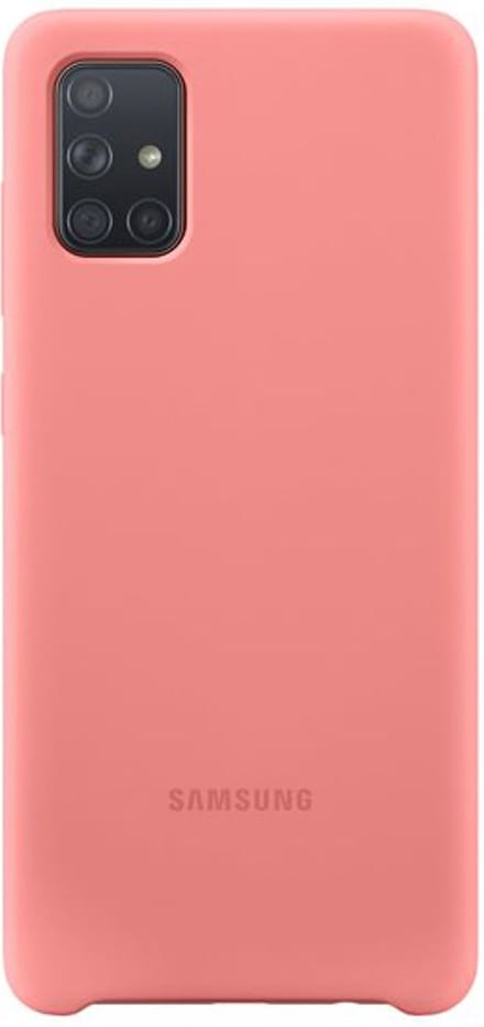 Samsung Silicone Cover Case - Samsung A71 - Roze