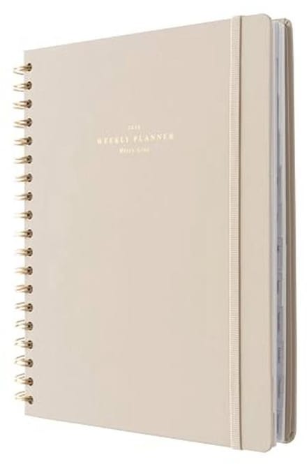 Weekagenda 2024-2025 - Misty Gray - 17 Maanden Weekplanner en Afspraakplanner
