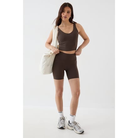Dames Dsgn Studio Ultra Sculpt Fietsshort | Espresso | Maat: XS