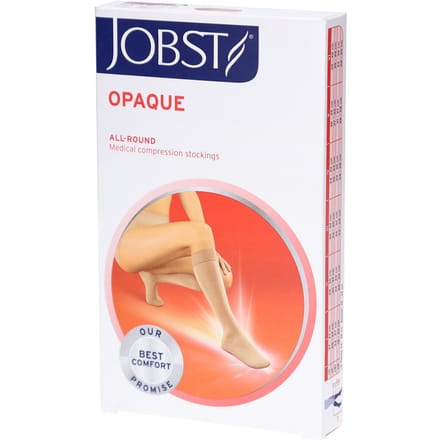 Jobst Opaque 2 Ad Reg Open Sft Black V Pair