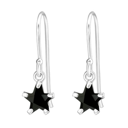 Amanto Oorbellen Caelis - 925 Zilver E-Coating - 6x17mm