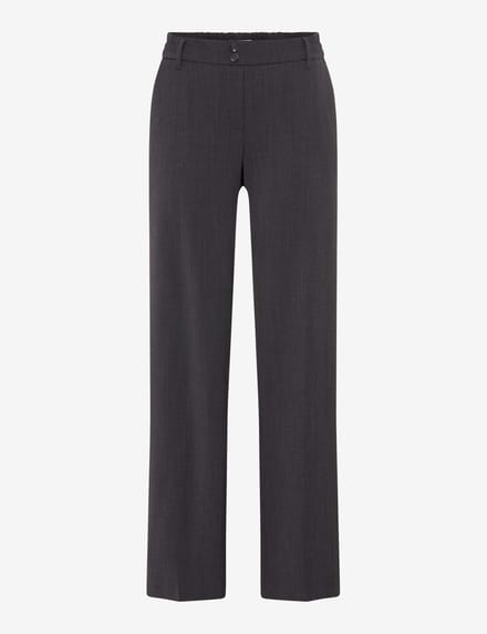 Brax Dames Palazzobroek  Style MAINE SMOKE GREY, donkergrijs, maat 38