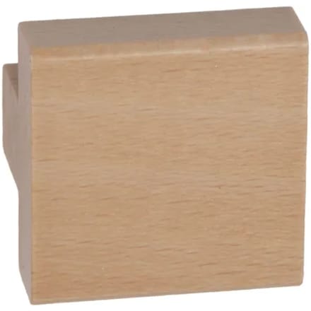Bertomani Meubelknop - Beukenhout - Vierkant - 30mm - Set Van 2