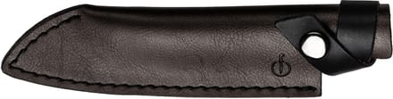 Forged lederen hoes voor santokumes 14cm - Bruin