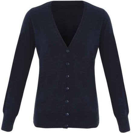 Premier Dames/Dames Essential Acryl V Hals Vest (Marine)