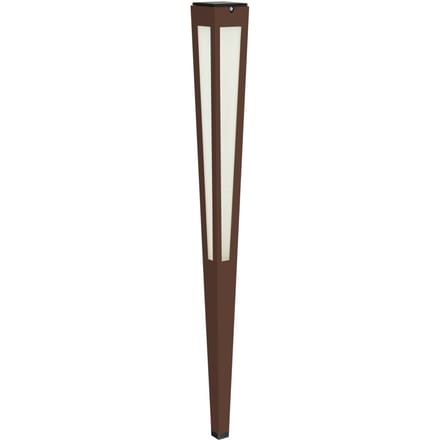 Les Jardins LED zonne-energiefakkel Tinka sensor 120 cm corten