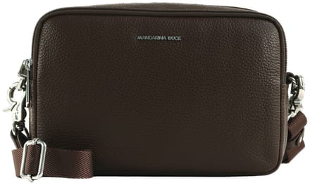 MANDARINA DUCK Leren schoudertas Mellow Leather Crossbody Camera Bag Espresso donkerbruin