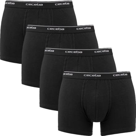 CECEBA Monza Heren Boxer - 4-pack Multipack - Zwart