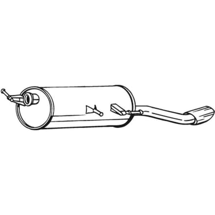 Geluiddemper achter BOSAL 190-091