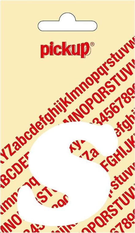 Pickup plakletter CooperBlack 60 mm - wit S