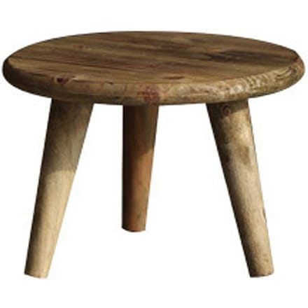 Decoratieve Opbergkruk voor Bureau Balkon Bloemenrek Houten Bloempotstandaard Tuinornamenten brown