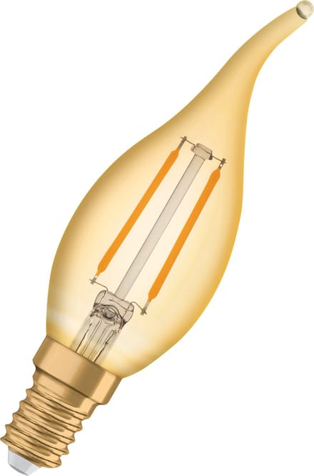 OSRAM Vintage 1906® Classic BA LED lamp, 1,5W, 120lm