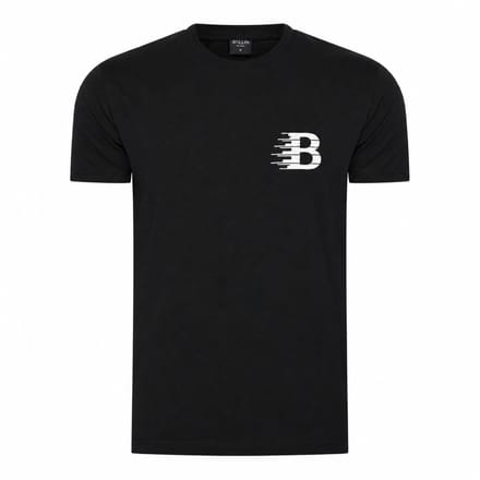 Heren Tee SS met Ballin Est. 2013 B-Logo Shirt Print - Zwart - Maat S