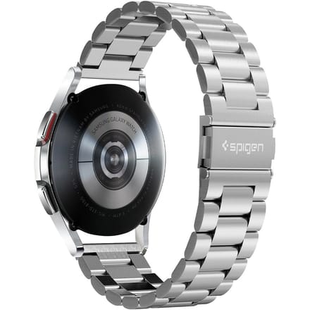 Spigen Modern Fit Universeel Smartwatch 20MM Bandje RVS Zilver