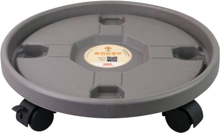 Ronde plantenroller met wielen voor binnen en buiten