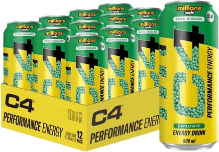 C4 Energy Drink - 12x 500 ml - Millions Bubblegum