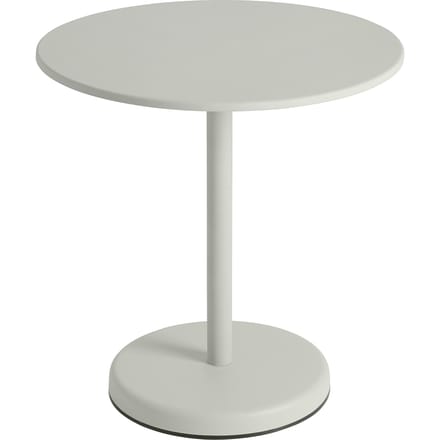 Muuto Linear Steel Tafel rond - grijs - Hoogte 73 cm