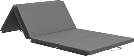 HOMCOM-Gymnastiekmat-180x80x5cm-Synthetische coating-Grijs