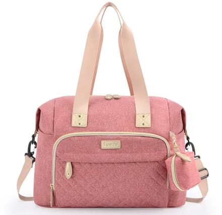 Tuwubi Diaper Bag Backpack with Pacifier Case, Large Travel Nappy Bag for Mum and Dad, Multifunctional Large Baby Bag