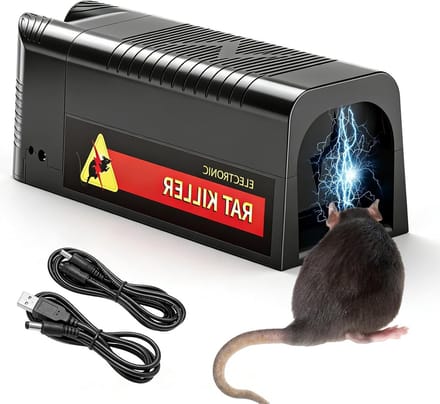 Elektrische muizenval en rattenval extra groot 1800 V voor binnengebruik - Professionele en effectieve oplossing tegen ongedierte