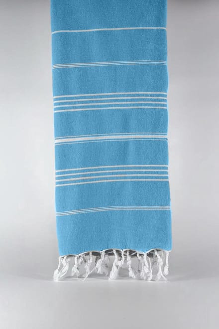 Kadyanda – Turkse hamamdoek – 100x180 cm – katoen – licht & sneldrogend – blauw