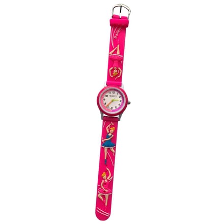 Fako® - Kinderhorloge - 3D - Ballerina - Fuchsia
