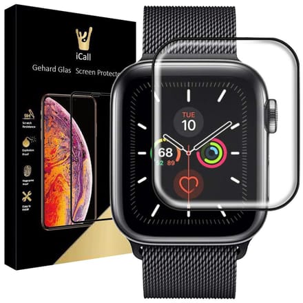 Screenprotector geschikt voor Apple Watch Series 5 (40 mm) - PET Folie Full Screen Cover