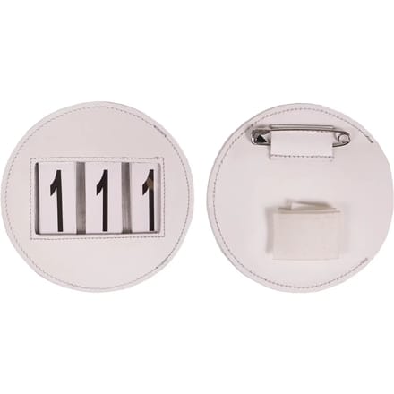 QHP Startnummer Modeste Rond Wit - One size size