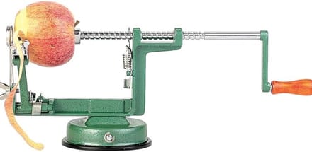 TIM® Appelschilmachine - Appelschiller - Appelsnijder - Groen - 26cm x 16cm x 11cm