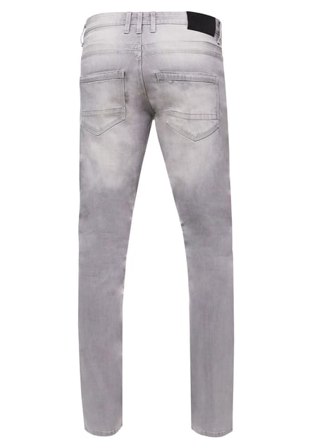 Grijze gebruikte jeansbroek "MELVIN" slim fit katoen-stretch