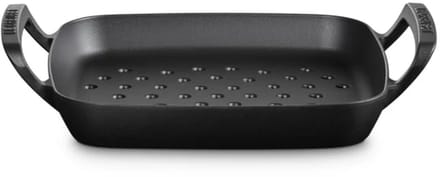 Le Creuset outdoor vierkante grillpan 30cm mat zwart