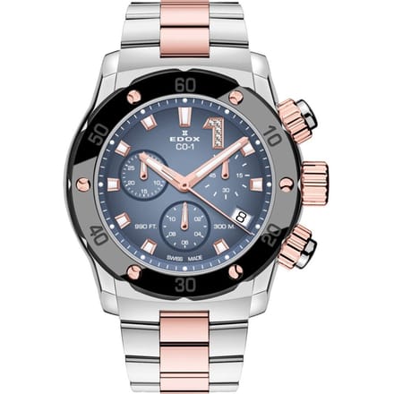 EDOX CO-1 Chronolady Diamonds 10255-357RM-BUIDR vrouwen horloge