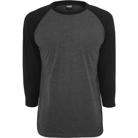 Urban Classics Contrast 3/4 Sleeve Raglan Tee Heren Shirt met lange mouwen - M