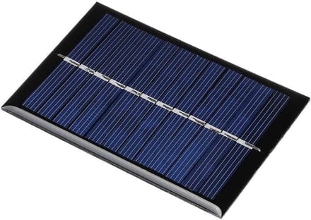 Mini Zonnepaneel - Epoxy Paneel - Energie Opwekken - Compact Ontwerp - 90x60mm - Zwart