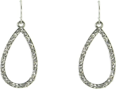 Behave - Oorhangers druppel steentjes - Elegant avondaccent - 4,2 cm