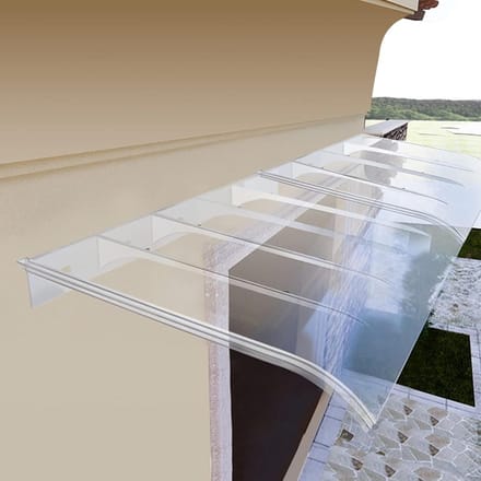 Deurluifel - Overkapping Huisdeur - Bescherming Buiten - Transparant Polycarbonaat - 50x220cm - Doorzichtig