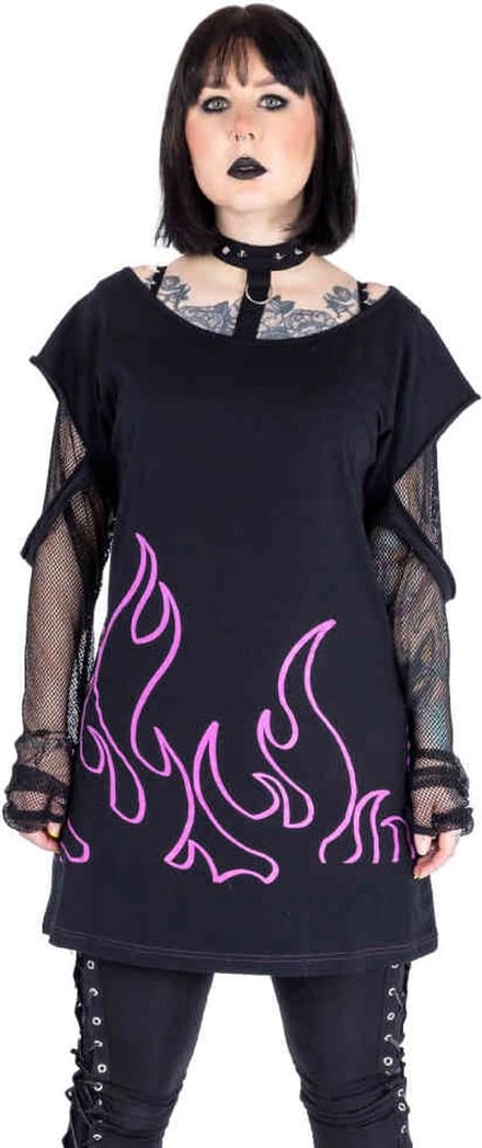 Heartless - Depths Of Hell Top - L - Zwart/Paars