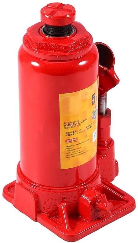 Dailygoody - Hydraulische Trolley Jack - Heavy Duty - Draagbaar - Rood - Stalen Jack Tool - Voor Auto Van Boot Truck - Compact en Handig