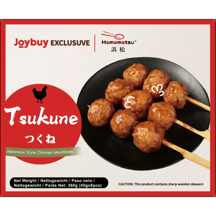 Hamamatsu Bevroren Voedsel Kipballetjes Op Een Spies (45 g x 8) 360 g - Lekkere Chicken Meatballs Voor Jouw Feestje