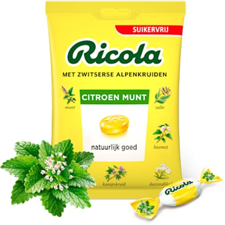Citroen Munt keelpastilles suikervrij